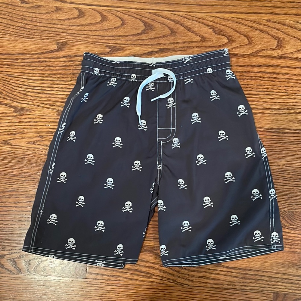 Wes and Willy boys skull swim trunks